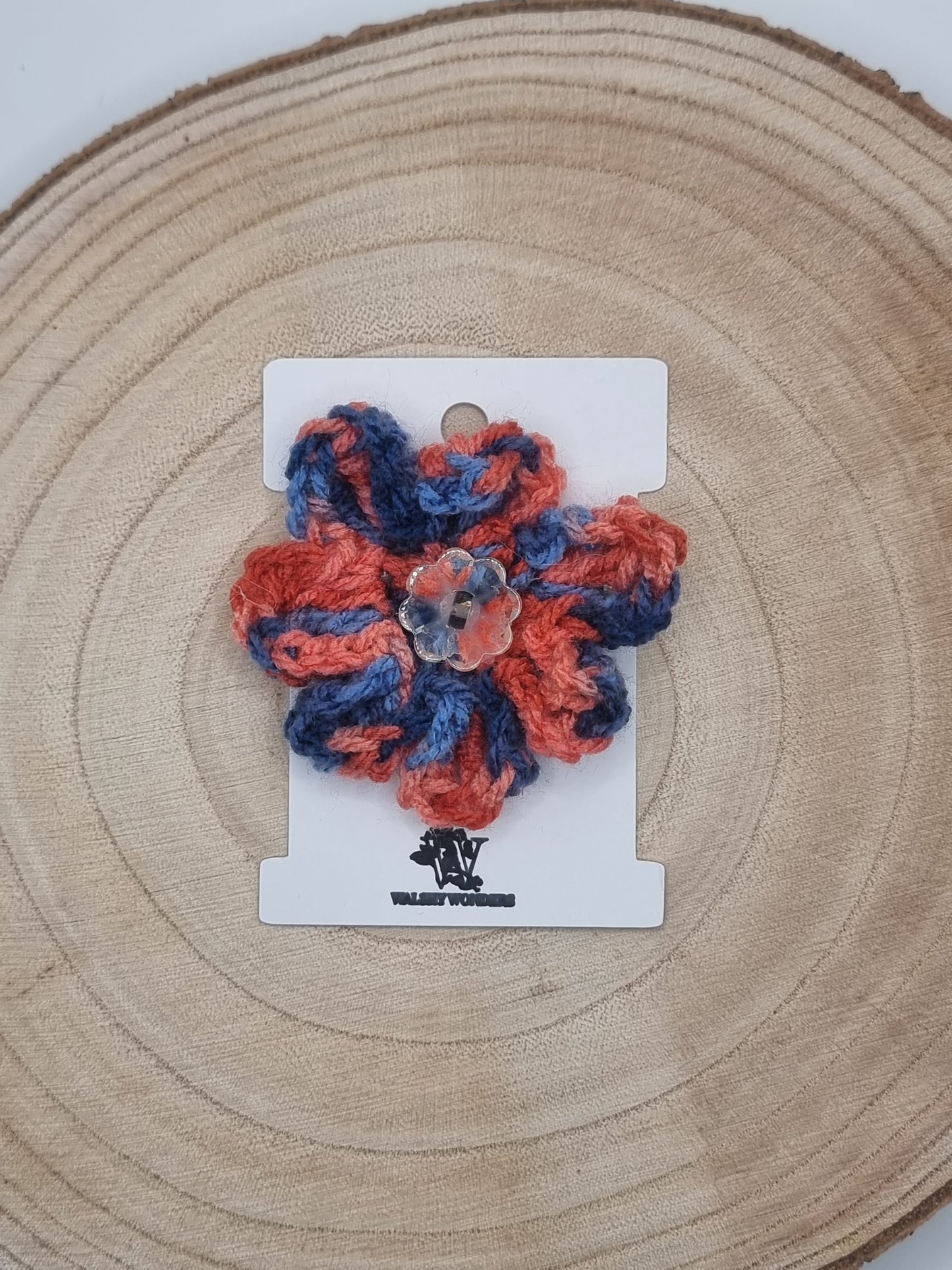 Crochet Flower Hair Slides