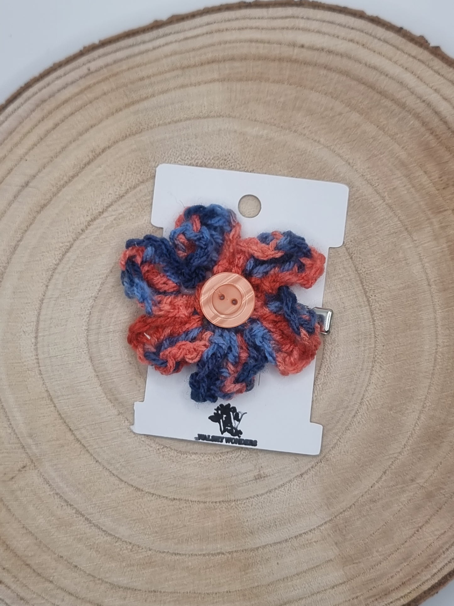Crochet Flower Hair Slides