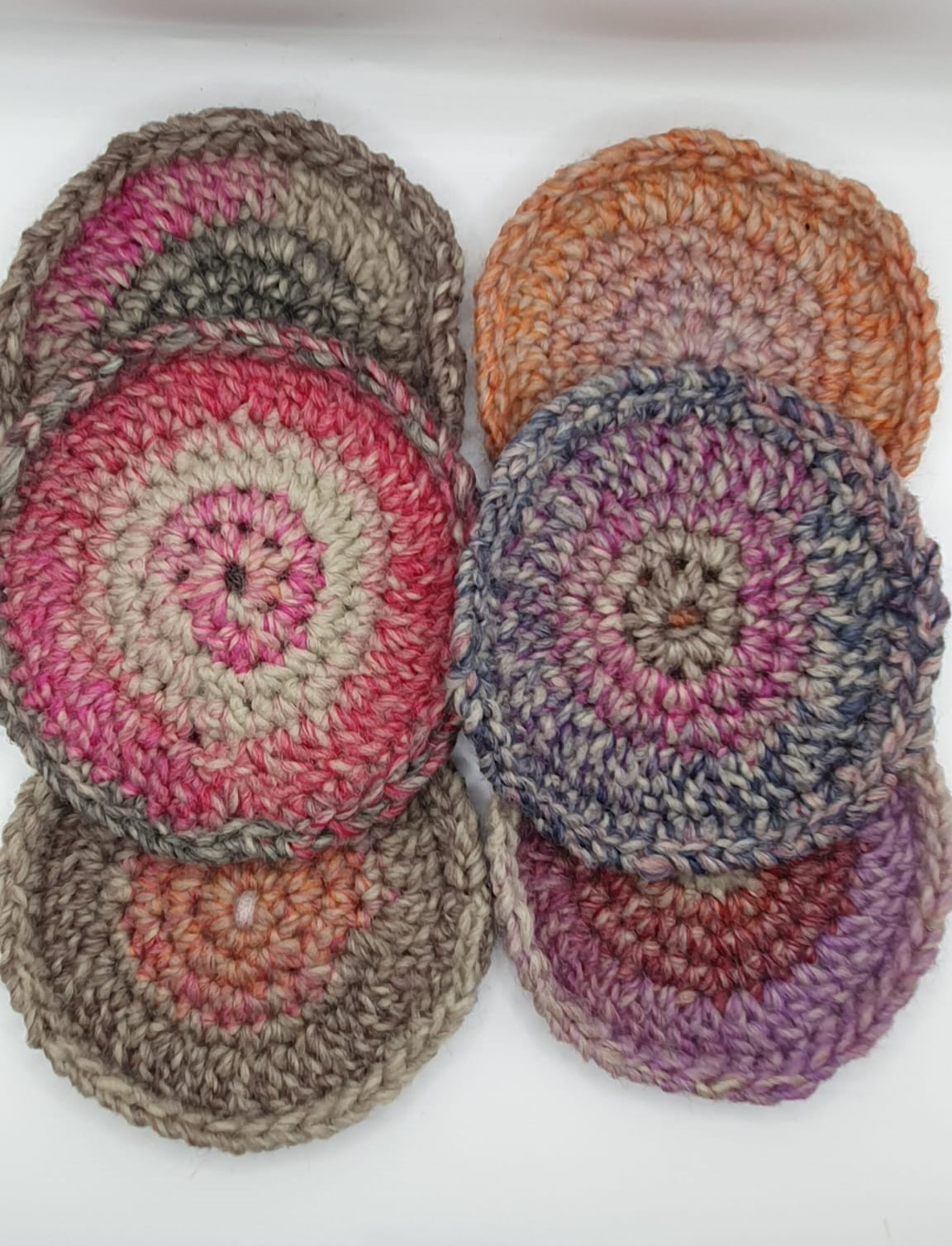 Crochet coasters