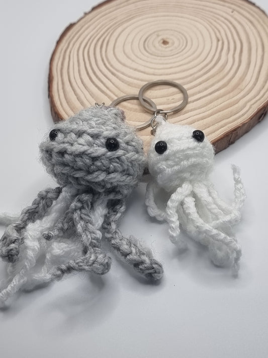 Crochet amigurumi Jelly fish key rings