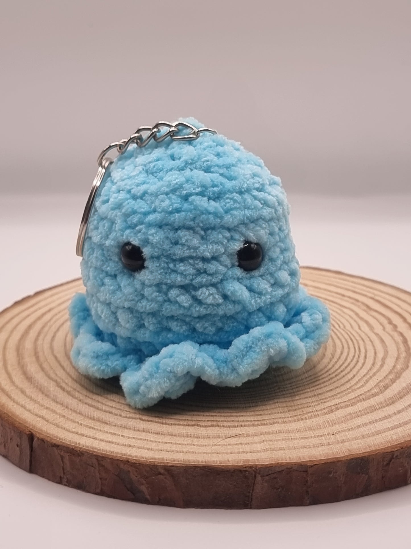 Crochet amigurumi octopus key ring