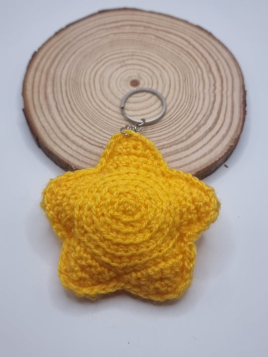 Crochet Amigurumi Star Key ring