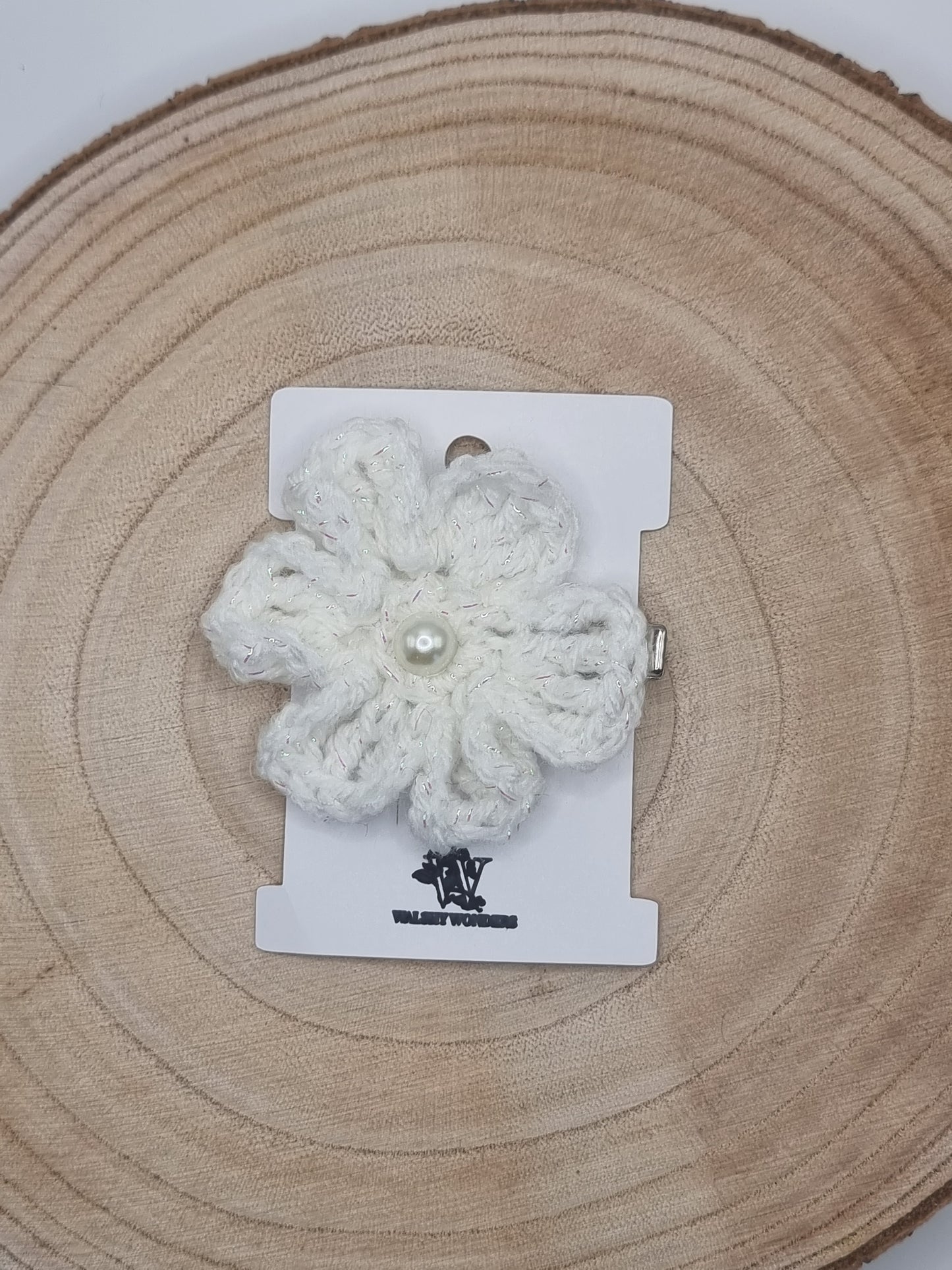 Crochet Flower Hair Slides