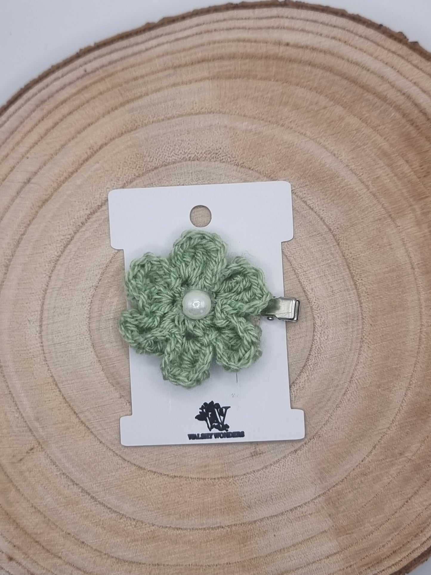 Crochet Flower Hair Slides