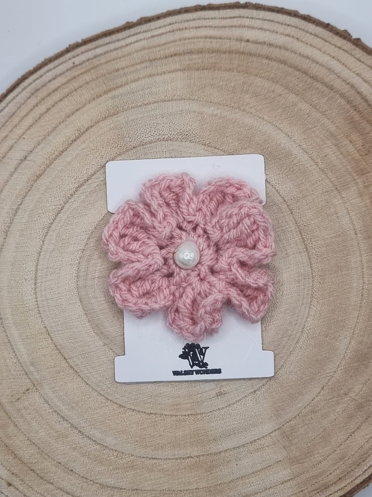 Crochet Flower Hair Slides