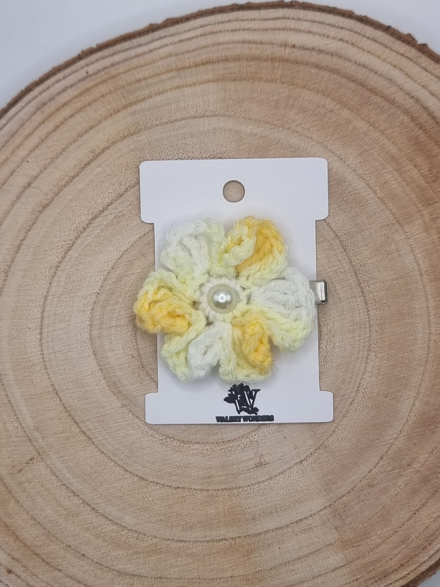 Crochet Flower Hair Slides