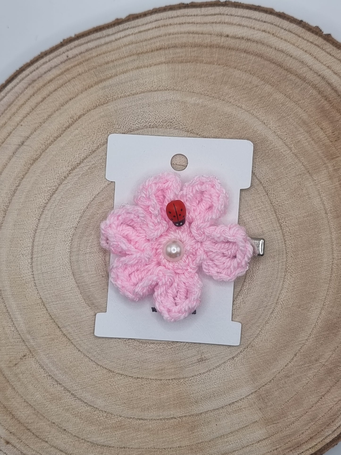 Crochet Flower Hair Slides