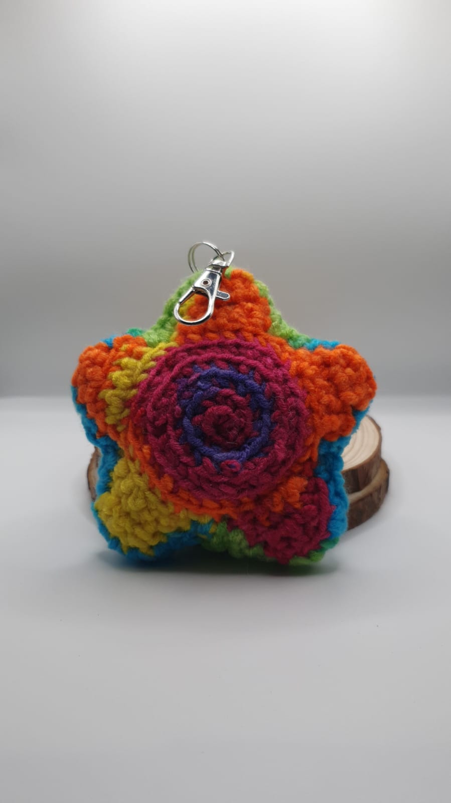 Crochet Amigurumi Star Key ring