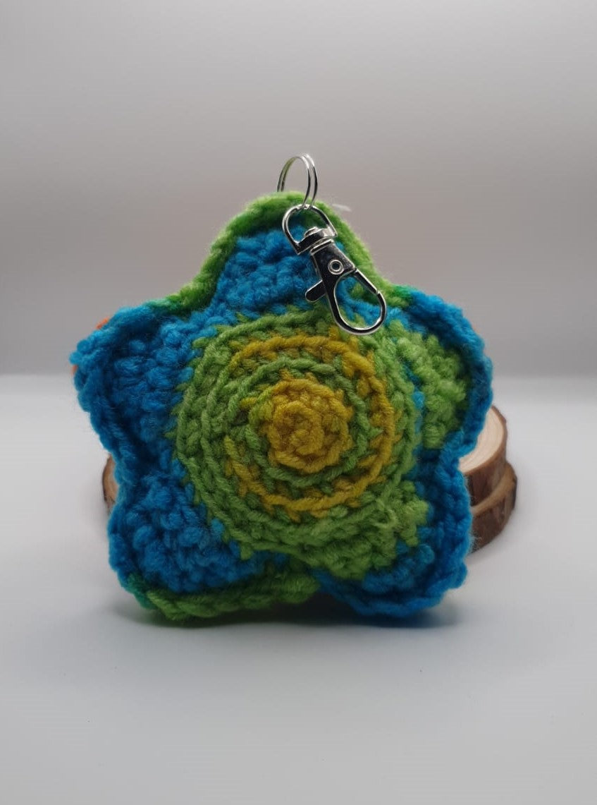 Crochet Amigurumi Star Key ring