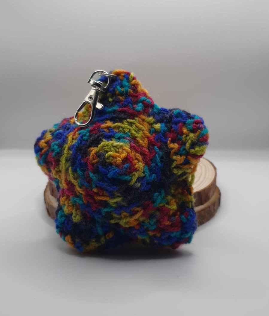 Crochet Amigurumi Star Key ring