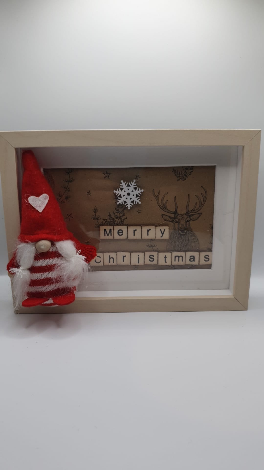 Christmas Gonk Shadow Box