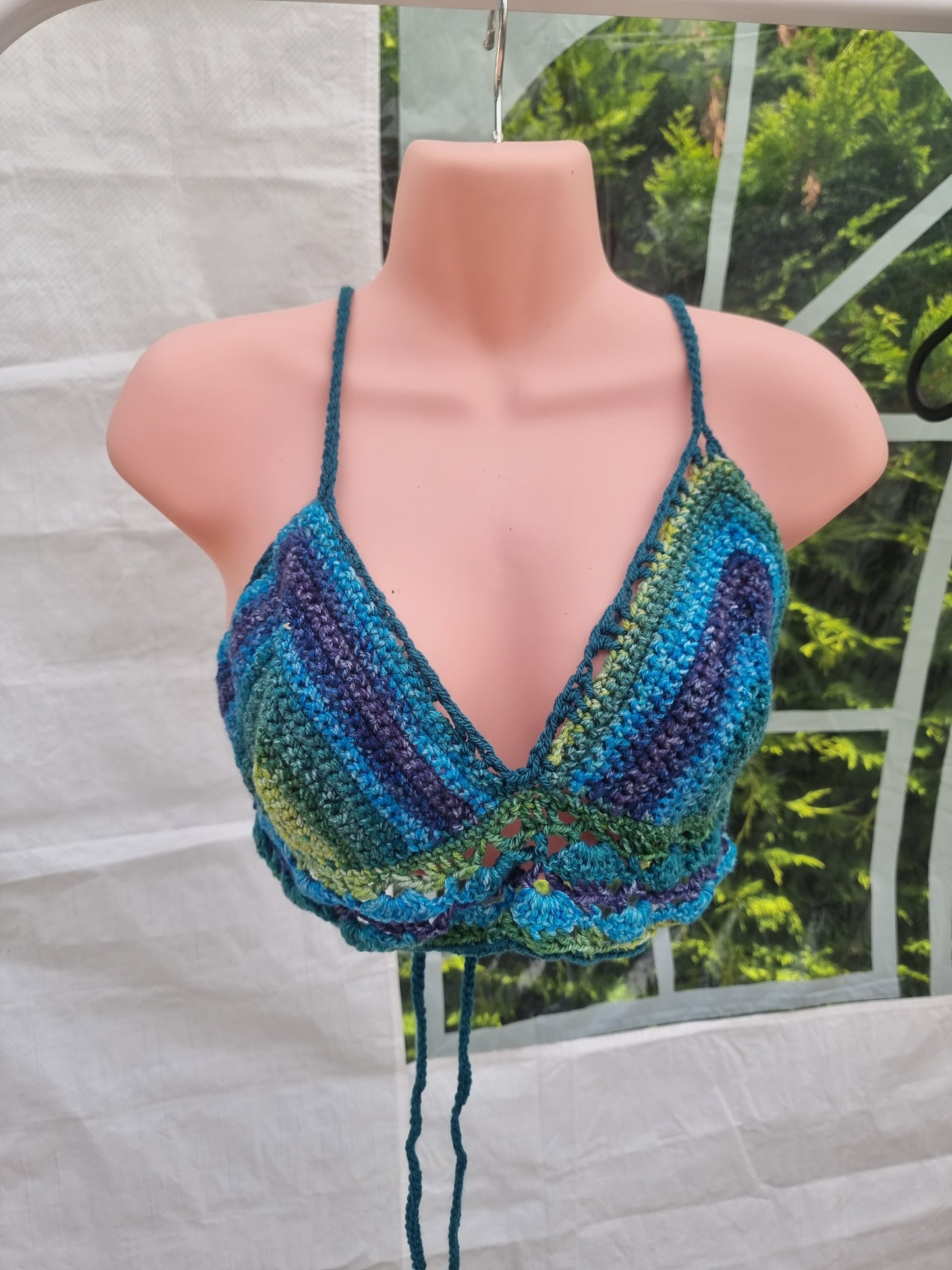 Crochet bikini tops