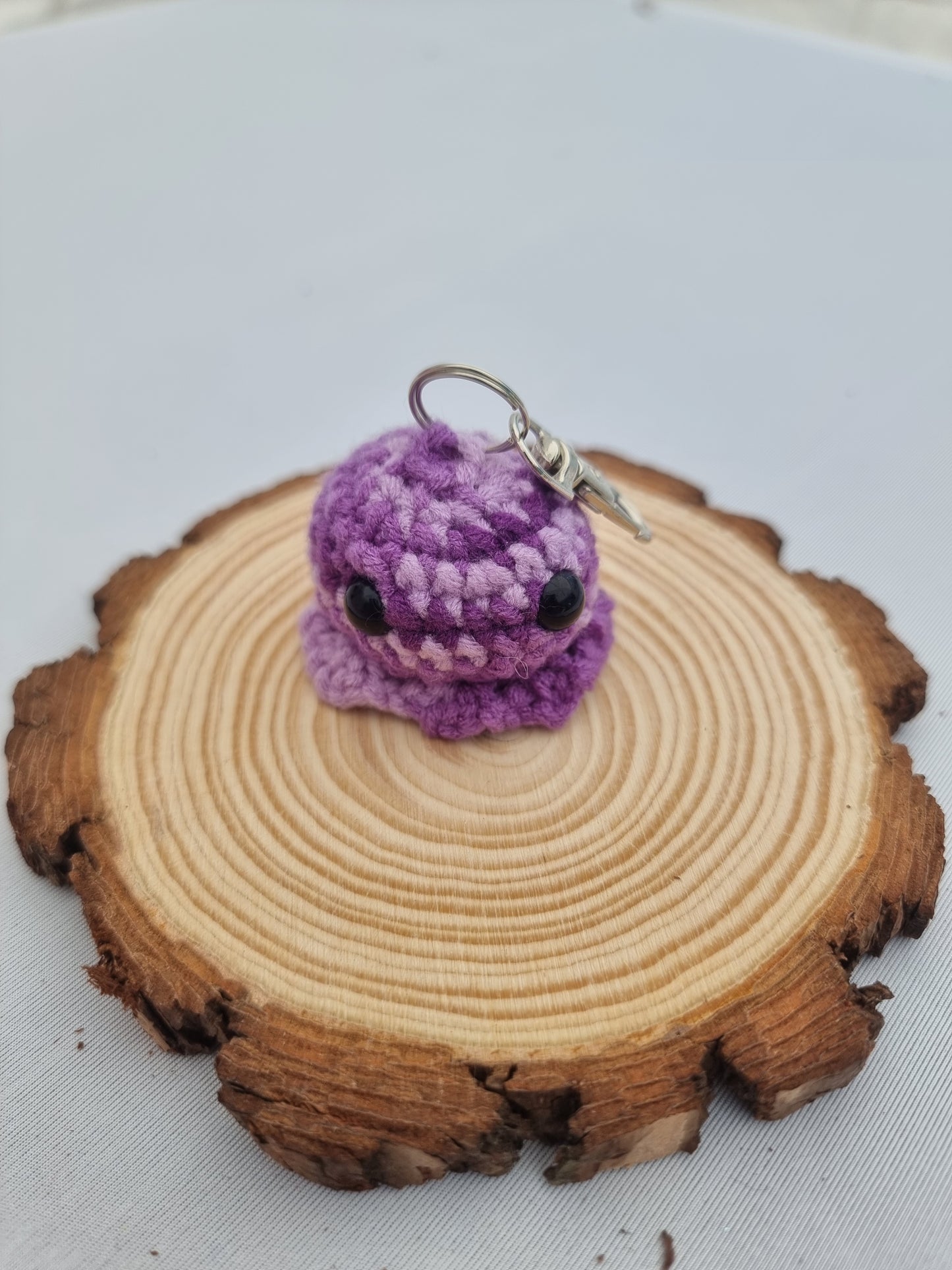 Crochet amigurumi octopus key ring