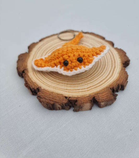 Crochet Stingray Key ring