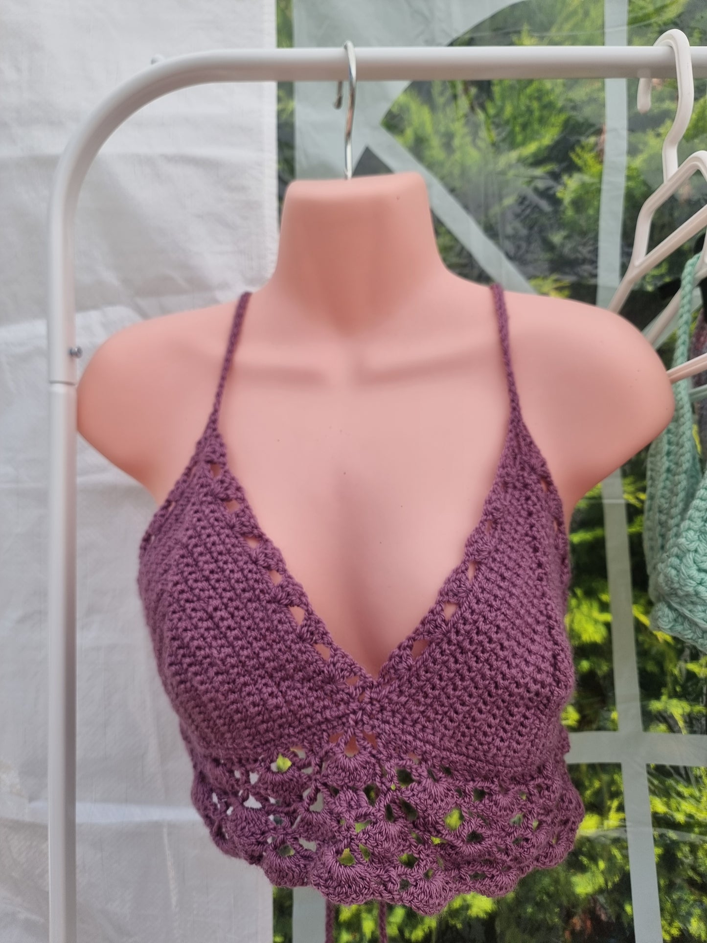 Crochet bikini tops