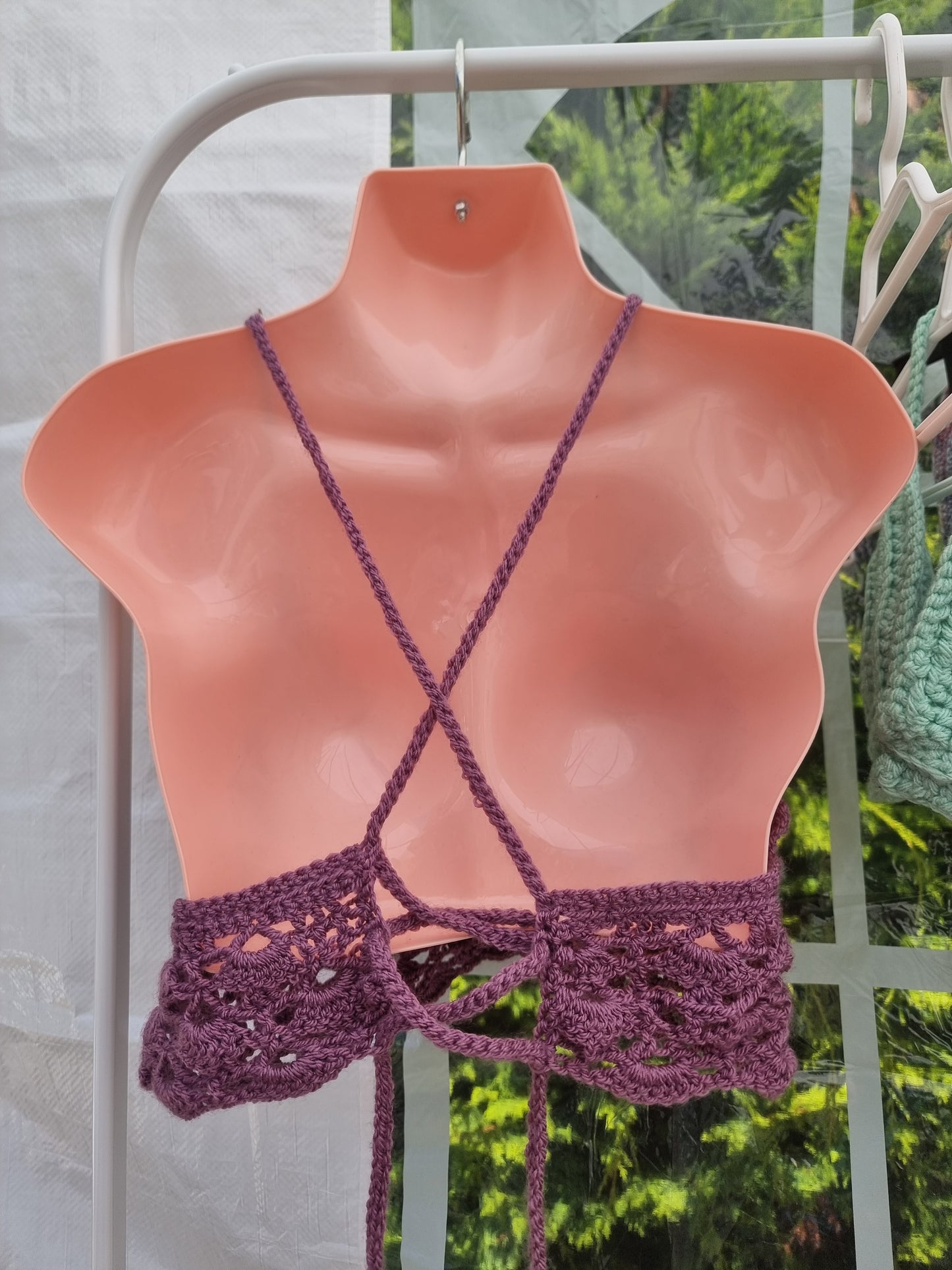 Crochet bikini tops