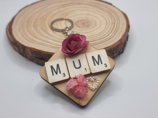 Mum square Key Ring