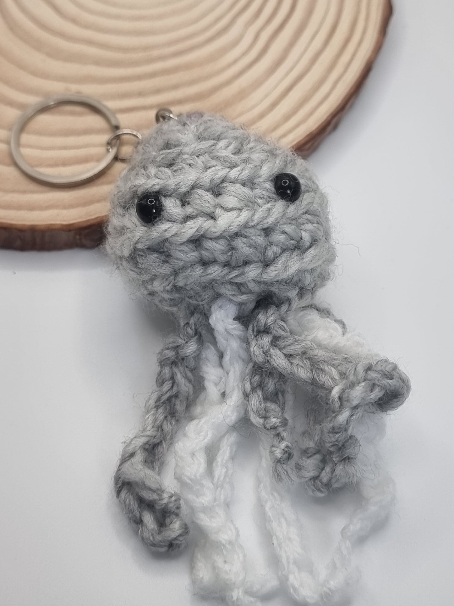 Crochet amigurumi Jelly fish key rings