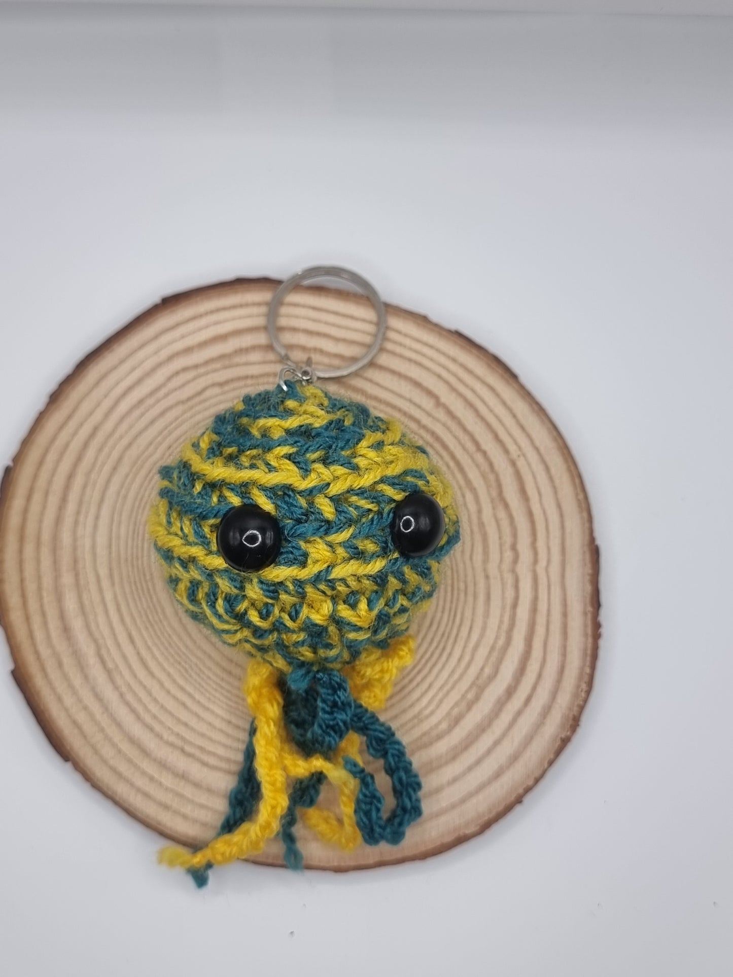 Crochet amigurumi Jelly fish key rings