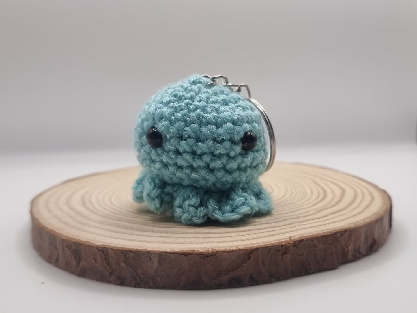 Crochet amigurumi octopus key ring