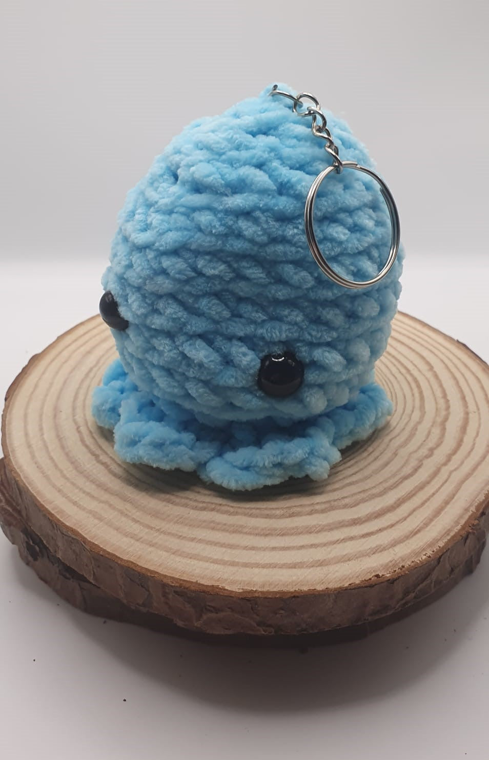 Crochet amigurumi octopus key ring