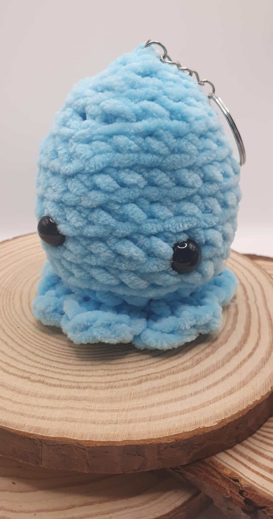 Crochet amigurumi octopus key ring