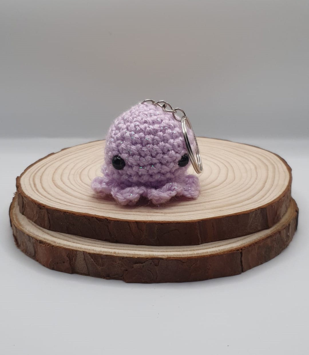 Crochet amigurumi octopus key ring