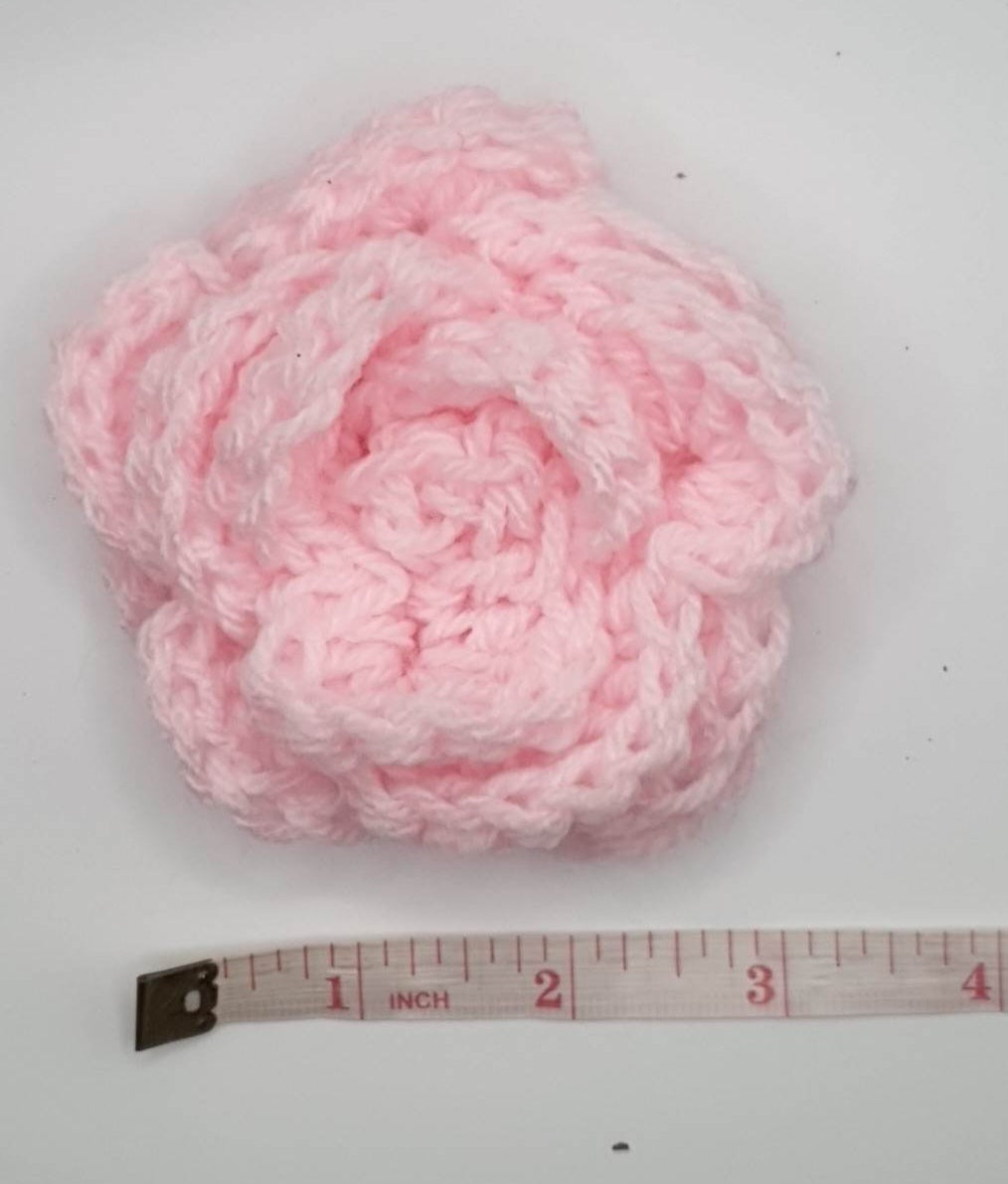 Crochet rose Brooch